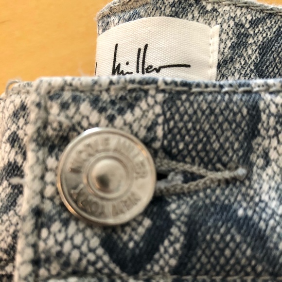 Nicole Miller Snakeprint High Rise Skinny Pants - Picture 2 of 8